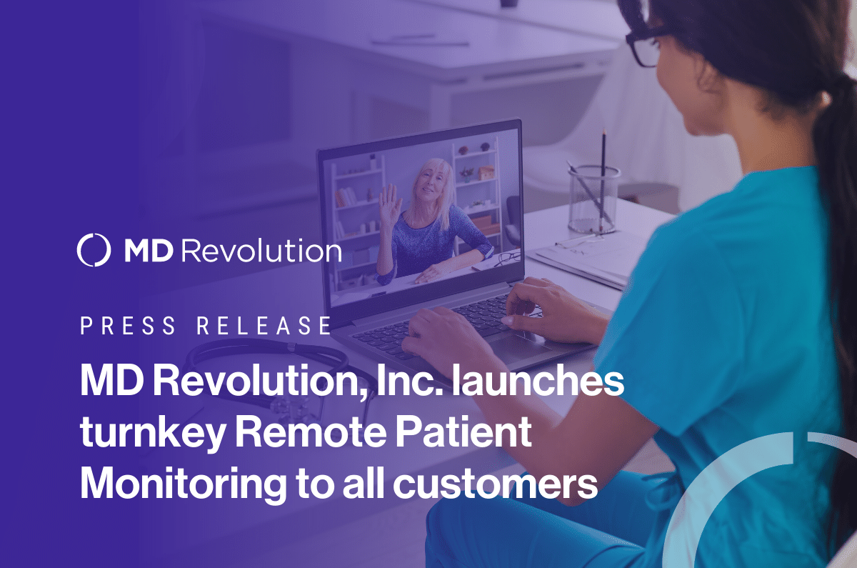Read more about the article MD Revolution, Inc. launches turnkey Remote Patient Monitoring to all customers including COVID-19 screening and assessment
