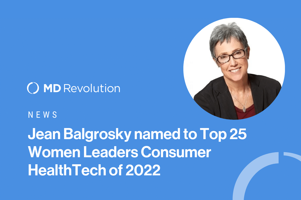 Read more about the article Jean Balgrosky named to Top 25 Women Leaders Consumer HealthTech of 2022
